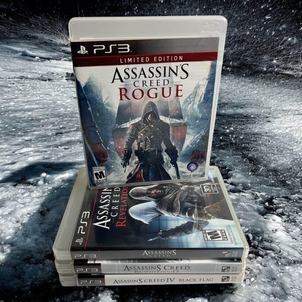 PlayStation 3 PS3 Assassin’s Creed Video Game Rogue‎ Revelations Bundle Lot